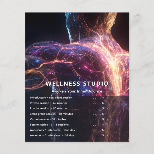 Radiant Current Aura Energy Flyer (Front)