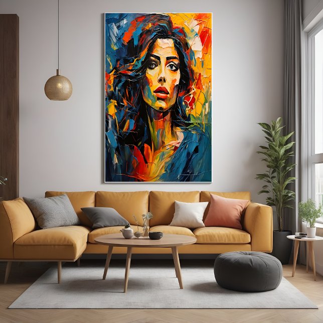 Radiant Expressionist Portrait Art Poster (Creator Uploaded)