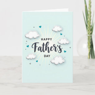 Radiant Fathers Day Light Rays Card