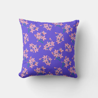 Radiant Floral Bliss Throw Pillow