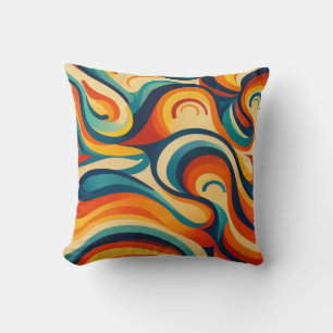 Radiant Flow Throw Pillow
