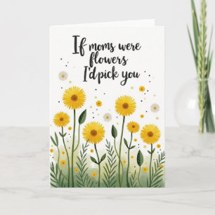 Radiant Flower Moms Day Card