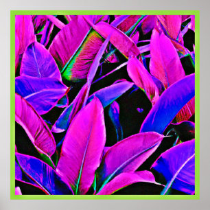 Radiant Foliage Elegance Pattern Poster
