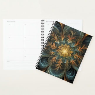 Radiant Fractal Flower Planner