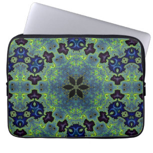 Radiant Fractal Symphony Laptop Sleeve