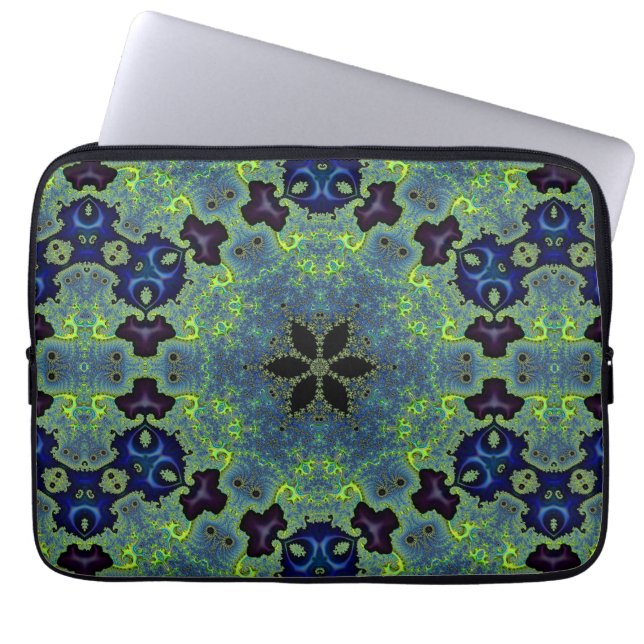 Radiant Fractal Symphony  Laptop Sleeve (Front)