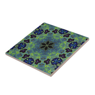 Radiant Fractal Symphony Tile