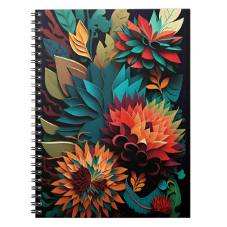 Radiant Garden Symphony Spiral Photo Notebook