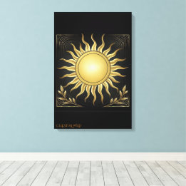 Radiant Geometric Majesty Museum-Quality CANVAS Print