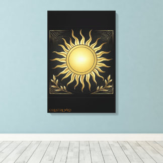 Radiant Geometric Majesty Museum-Quality CANVAS Print