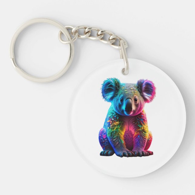 Radiant Glowing Koala Keychain (Front)