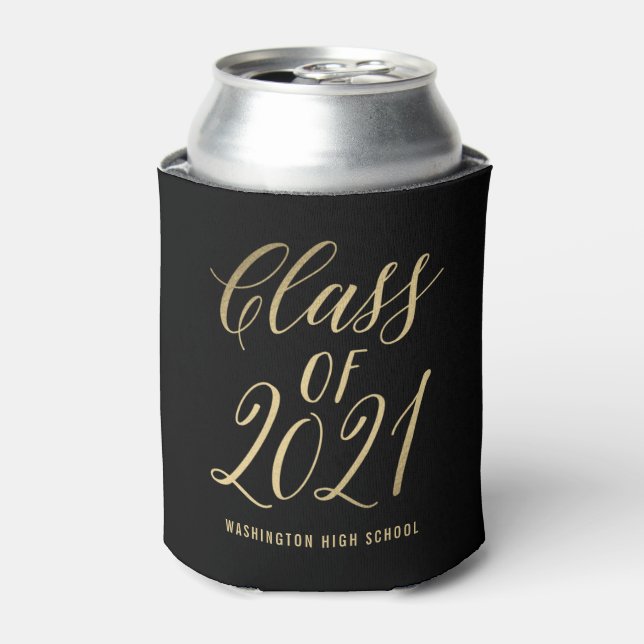 Radiant Grad EDITABLE COLORS Graduation Can Cooler (Can Front)