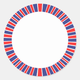 Radiant Happy 4th of July Classic Round Sticker