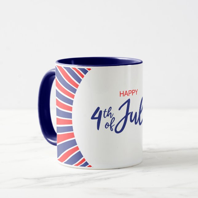 Radiant  Happy 4th of July Mug (Front Left)