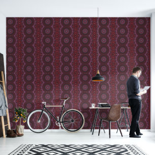 Radiant Harmony: A Moving Symmetry Wallpaper