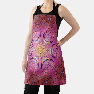 Radiant Heart Kaleidoscope Apron
