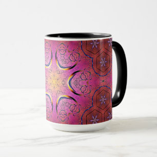 Radiant Heart Kaleidoscope  Mug