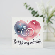 Radiant Heart with Rings and Floral Elegance 
