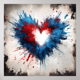 Radiant Heartburst Poster