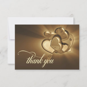 Radiant Hearts Thank You Card (Version 5)