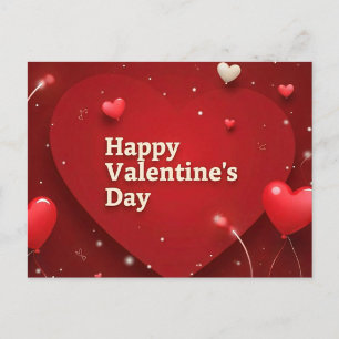 Radiant Hearts Valentine's  Postcard