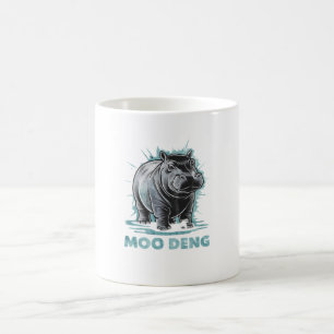 Radiant Hippo Moo Deng Coffee Mug