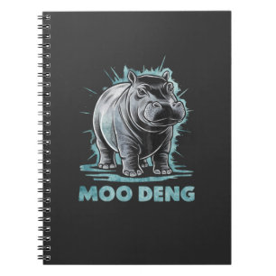 Radiant Hippo Moo Deng Notebook