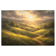 Radiant Horizon : Peinture à l'huile du matin éter