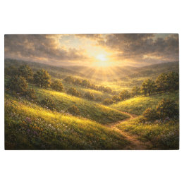 Radiant Horizon : Peinture à l'huile du matin éter