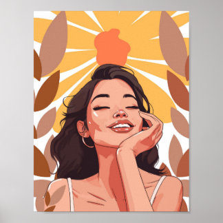 Radiant Joy Portrait Poster