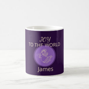 Radiant Lavender Angel of Joy Family Mug Glow