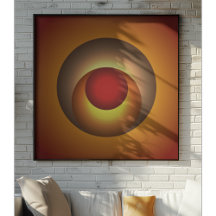 Radiant Layers: Sunset Hues in Concentric Harmony