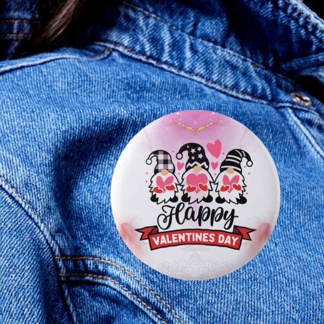 Radiant Love: Happy Valentine's Day Button (Creator Uploaded)