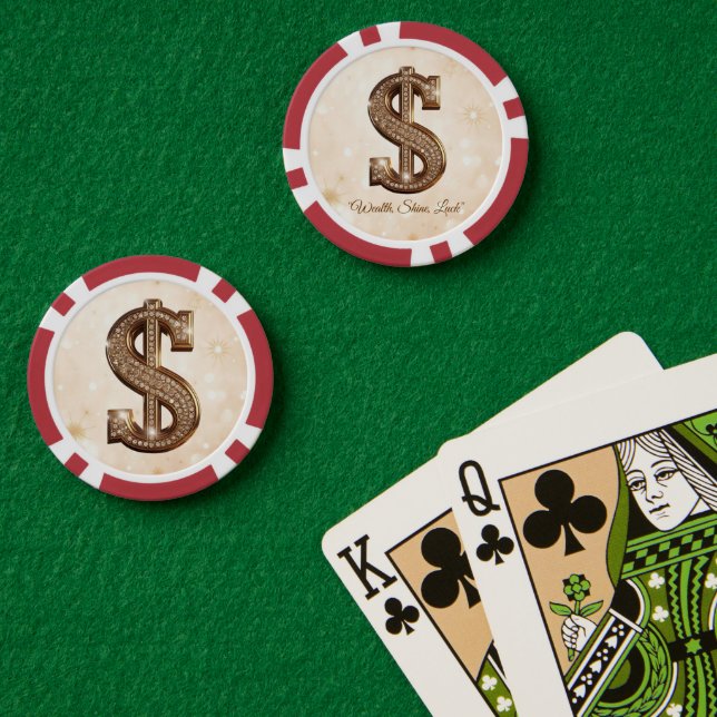 "Radiant Luck Sign" Poker Chips (Poker Table (Double))