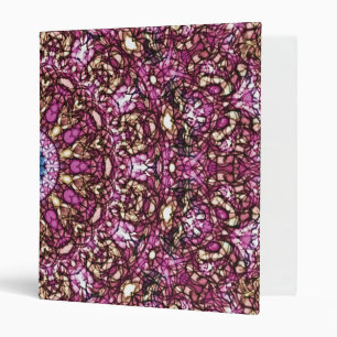 Radiant Magenta Mandala Kaleidoscope Print Binder