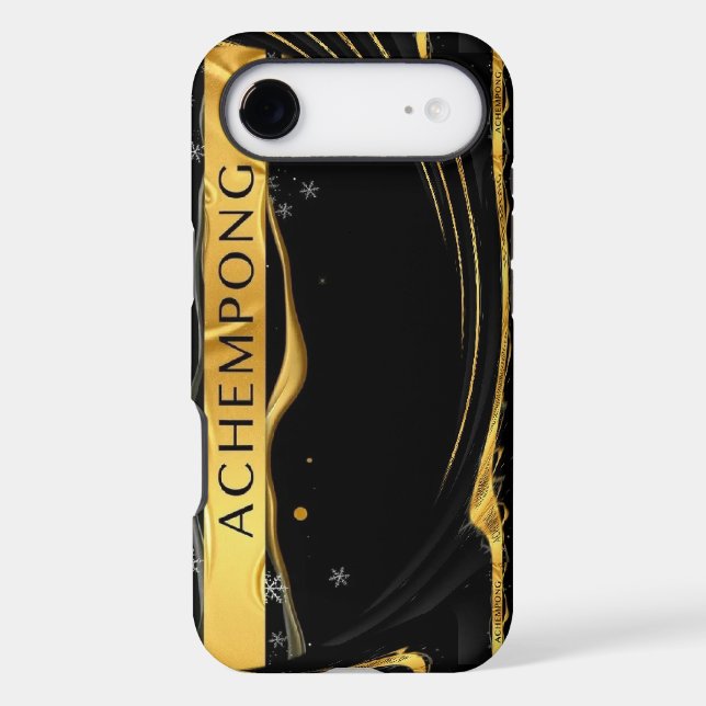 Radiant Majesty: Achempong Luxury Monochrome Gold  (Back)