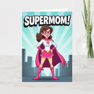 Radiant Mom Superhero Card