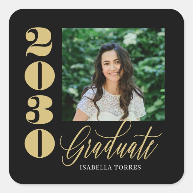 Radiant Moments Editable Colour Graduation Square  Square Sticker (Front)