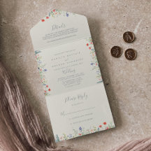 Radiant Multicolor Wildflower Wedding    