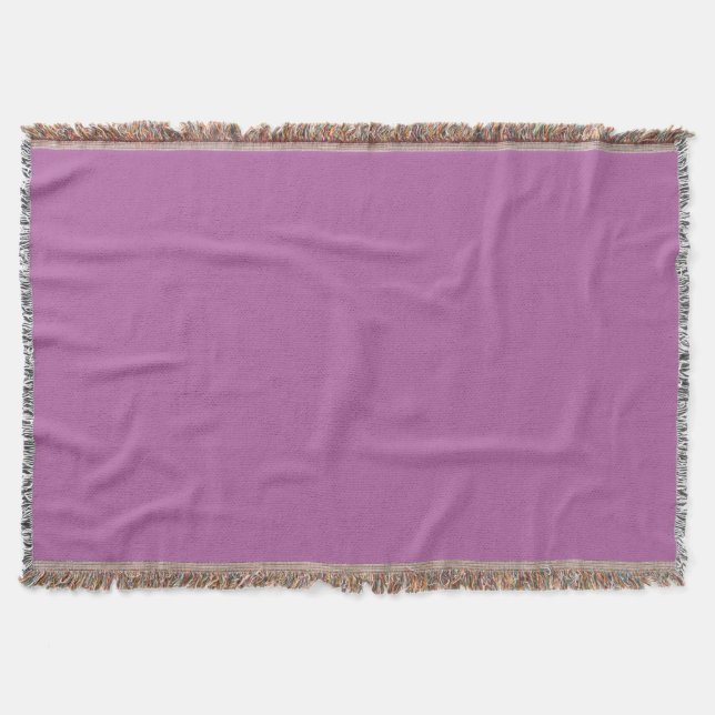 Radiant orchid hex code B163A3 Throw Blanket (Front)