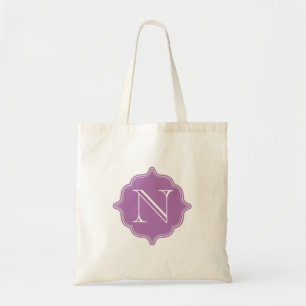 Radiant Orchid Monogram Budget Tote Bag