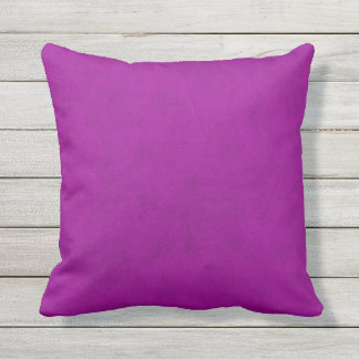 Radiant Orchid Purple Velvet Look Outdoor Pillow