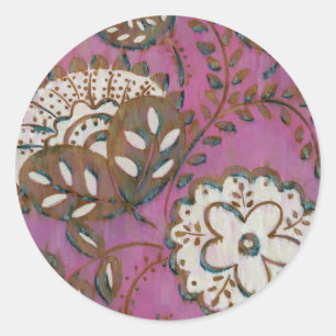 Radiant Ornament I Classic Round Sticker