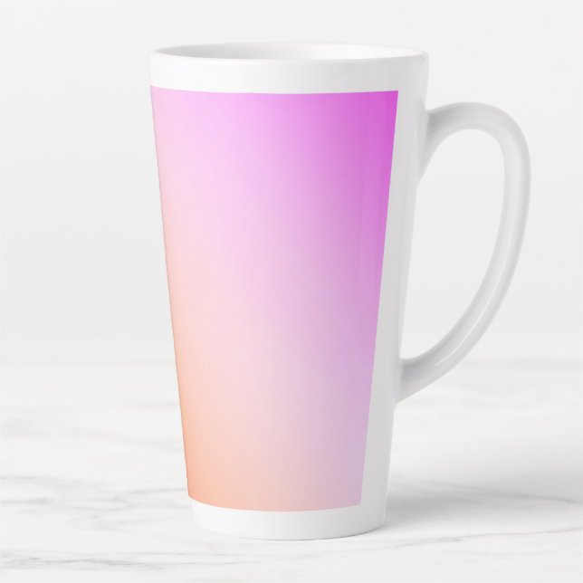 Radiant Pastel Sunset Gradient Latte Mug (Right)