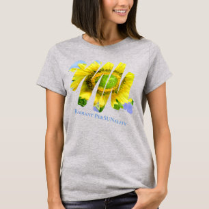 Radiant PerSUNality Sunflower Apparel Watercolor T-Shirt