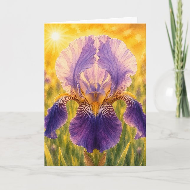 Radiant Petal Series – IRIS Card (Front)