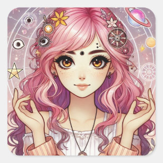 Radiant Pink Dream Aura Sticker Sheet