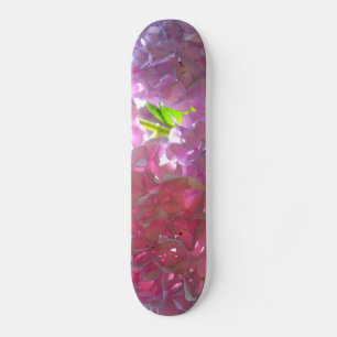 Radiant Pink Hydrangeas Skateboard