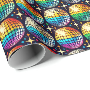 Radiant Pride Disco Ball Gift Wrap
