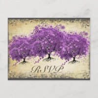 Radiant Purple Heart Leaf Tree Wedding